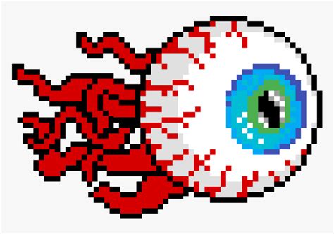 Terraria Eye Of Cthulhu Png Download Easy Pixel Art