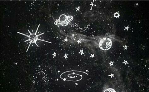 Space Doodle Black And White Aesthetic White Aesthetic Dark Aesthetic
