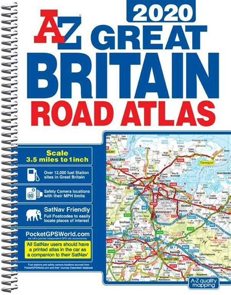 Great Britain Road Atlas A4 By A Z Map Company Spiral 2019