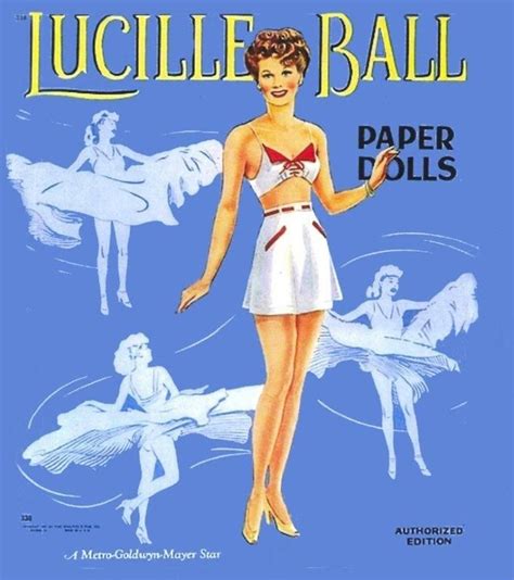 1945 Lucy Paper Dolls Tv Stars Movie Stars I Love Lucy Dolls Desi