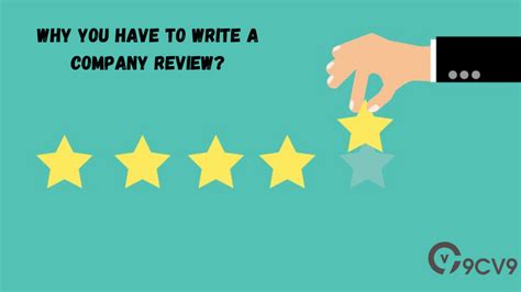 Why You Have To Write A Company Review 9cv9 Career Blog
