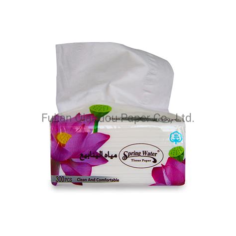 Soft Lotus Customized White No Embossing Facial Tissue Paper China Facial Tissues Paper And