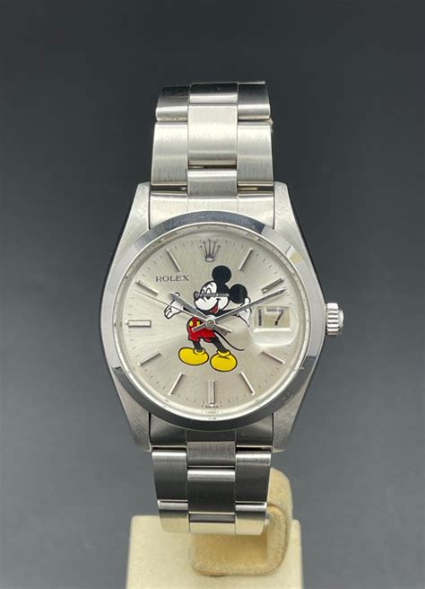 Rolex Oyster Date Precision Custom Aftermarket Mickey Mouse For Au For Sale From A