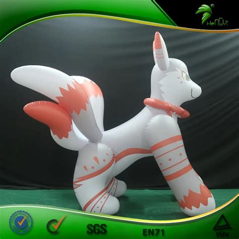 Ride On Inflatable Gumiho Squeaky Inflatable Cartoon Fox Hongyi