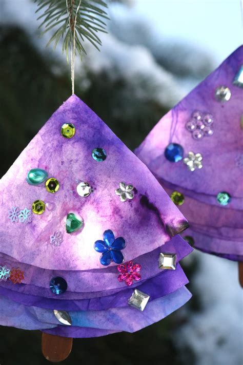 Sparkly Coffee Filter Christmas Trees Play Cbc Parents