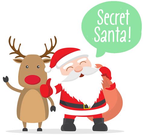 Clipart Reindeer Secret Santa Clipart Reindeer Secret Santa