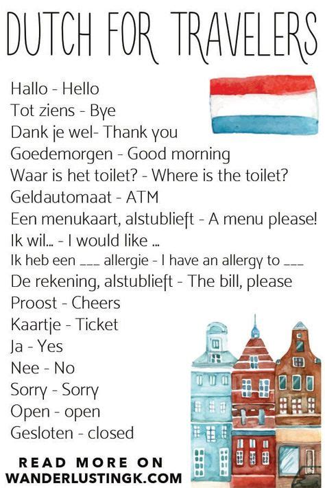 25 essential dutch phrases for traveling in the netherlands amsterdam reise niederlande