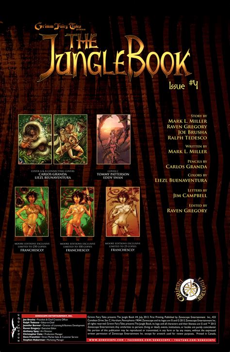 Grimm Fairy Tales Presents The Jungle Book Issue 4 Read Grimm Fairy