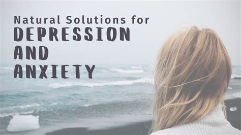 Natural Treatments For Depression And Anxiety Dr Nicole Cain Nd Ma