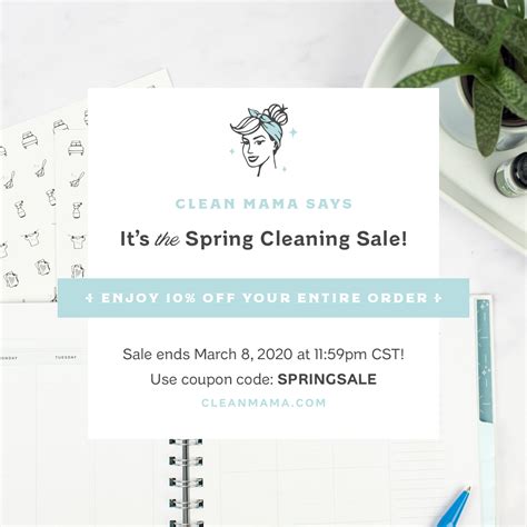 Its The Spring Cleaning Sale Clean Mama