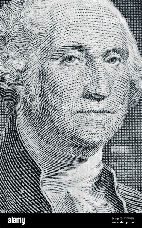 Dollar Bill Close Up Showing George Washington Stock Photo Alamy