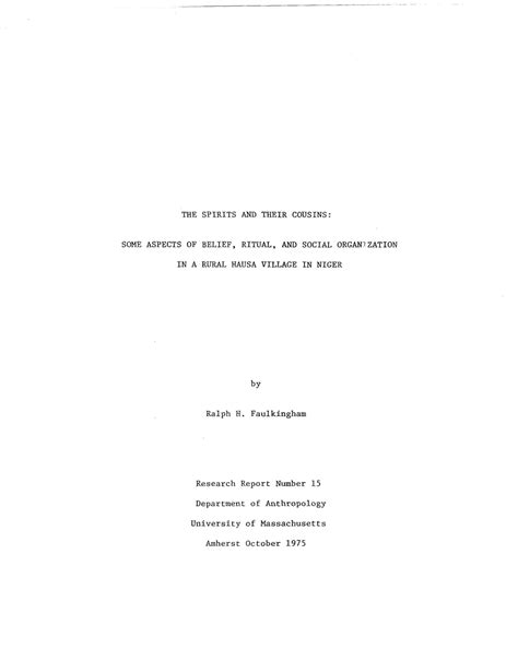 The Title Page Of A Dissertation