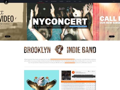 Brooklyn Indie Band Music Wordpress Theme Wordpress Themes Directory