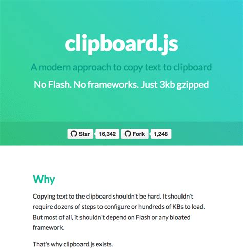 The clipboard is basically a place for storing and retrieving a single piece of cloned data, by data means from a simple string to a whole directory. How To Copy Text to Clipboard in WordPress Using ...