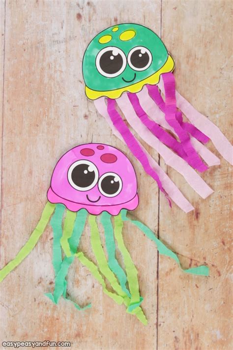 Tissue Paper Jellyfish Craft Easy Peasy And Fun
