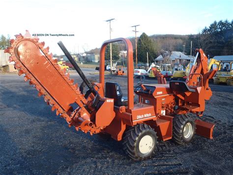 1997 Ditch Witch 3500 Combo Trencher Push Blade Backhoe Loader 2048 Hours