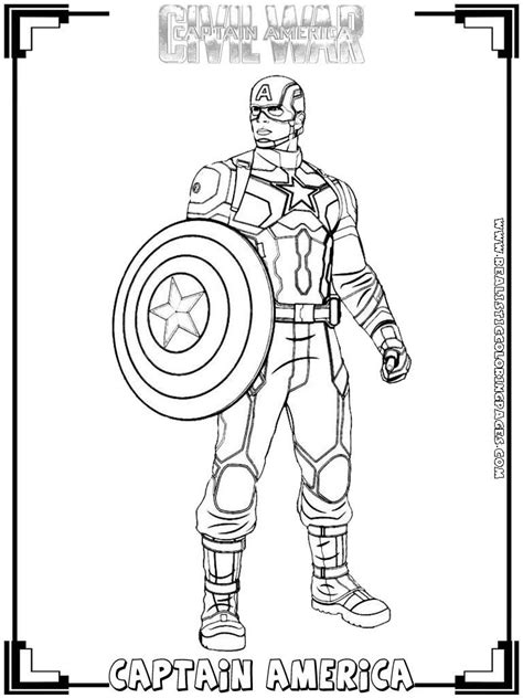 A superhero with the ability to become as tiny as an insect to fight its enemies that s the ant man for you. Captain america coloring pages | The Sun Flower Pages