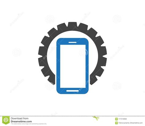 Faster Smart Phone Logo Design Template Stock Vector Illustration Of