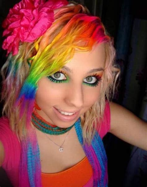 Girls With Rainbow Colored Hair Intradayfun
