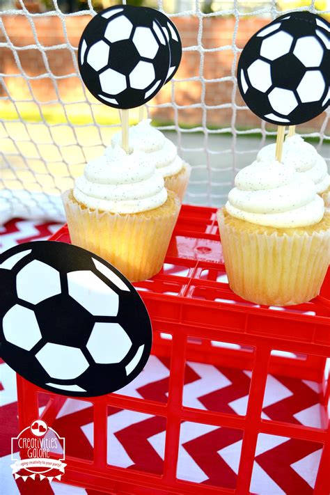 Soccer Party Snack Table And Tablescape