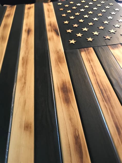 The Charred American Wood Flag Custom Heritage Flag Co