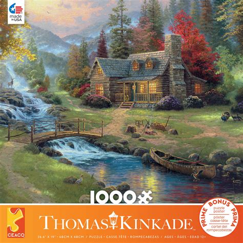 Ceaco Thomas Kinkade Mountain Paradise 1000 Piece Jigsaw Puzzle