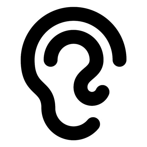 Ear Bold Vector Svg Icon Svg Repo