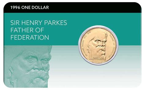 1996 1 Sir Henry Parkes Al Br Coin Pack Aussie Coins And Notes