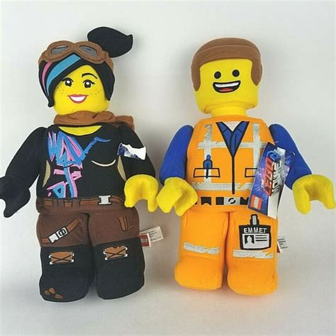 New The Lego Movie 2 Plush Lot Emmet And Lucy 12” Stuffed Toy Nwt Ebay