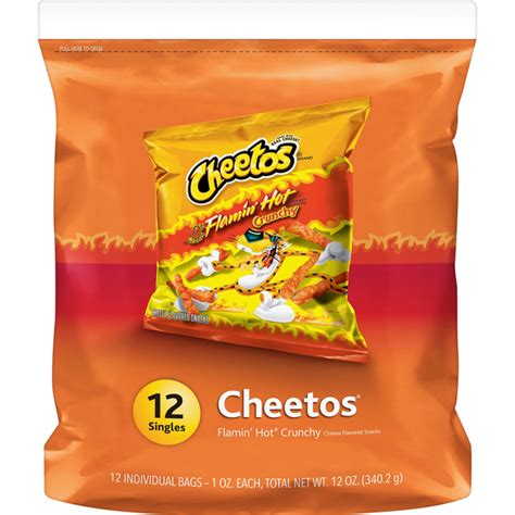 Cheetos Crunchy Flamin Hot Cheese Flavored Snacks 12 Oz Instacart