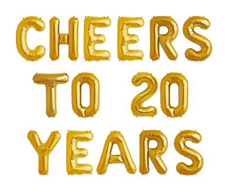 Cheers to 20 Years 20th birthday banner Happy Birthday | Etsy
