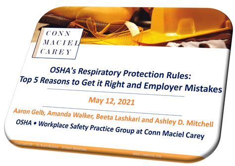 Oshas Respiratory Protection Rules Top 5 Reasons To Get It Right And