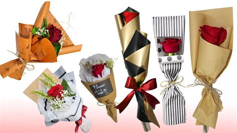 10 Type Of Single Rose Wrapping How To Wrap A Single Rose Single