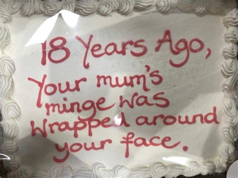 My 18th Birthday Cake R Funny
