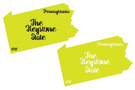 Pennsylvania State Nickname And Est Year 2 Files Svg Png Eps By