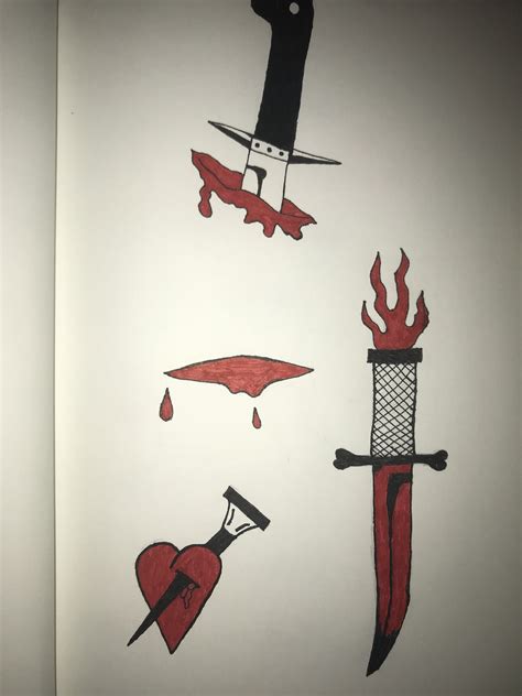 If you are looking for knife drawing with blood you've come to the right place. Pin by Jane Flores on tattoo (With images) | Knife drawing ...