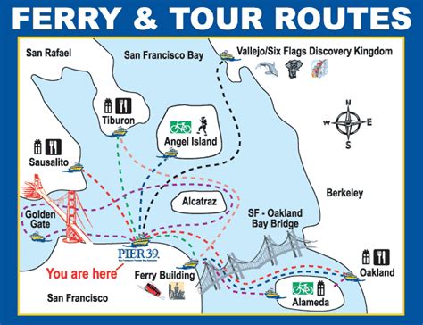 San Francisco Ferry Map