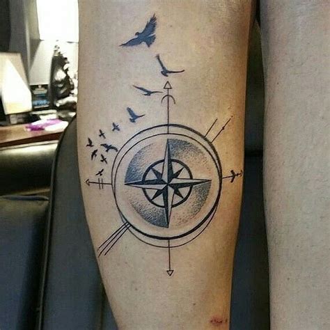 Geometric Compass Bird Tattoos Tattoos Compass Tattoo Geometric Compass
