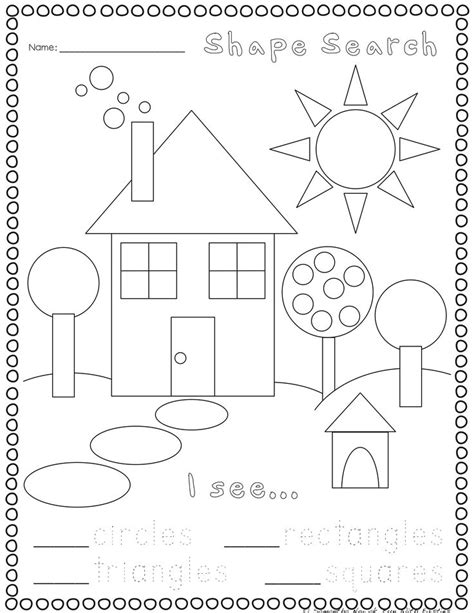 Print And Go 2d And 3d Geometry Practice Worksheets Shapes Worksheet