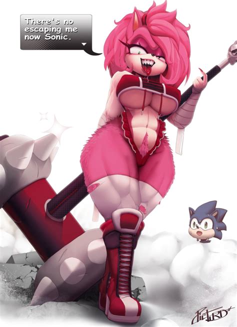 Rule 34 1girls Abs Amy Rose Amy Rose The Werehog Anthro Athletic