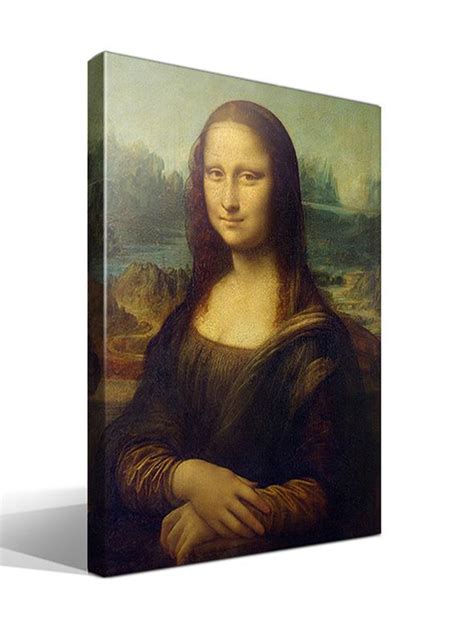 Cuadro De Da Vinci Gioconda O Mona Lisa Impreso En Canvas Lienzo De Alt