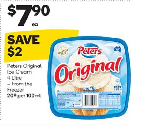 Peters Original Ice Cream Offer At Woolworths