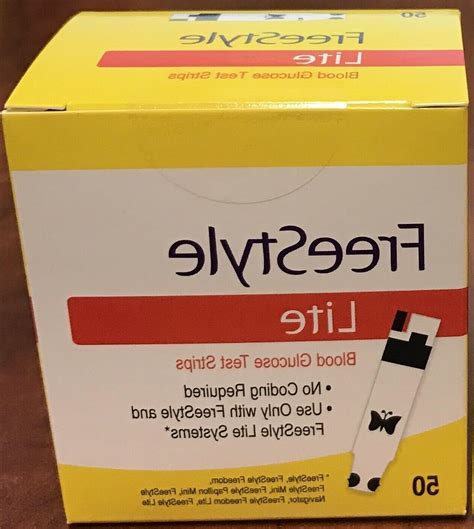 Freestyle Lite Blood Glucose Test Strips Count