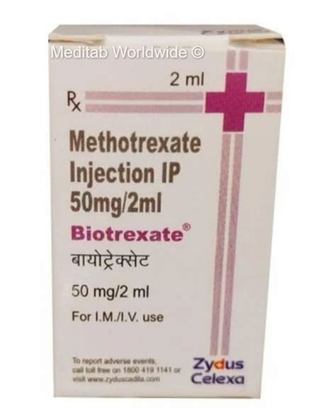 Methotrexate Injection 50mg Biotrexate 50mg Zydus 1 Vial At Rs 69