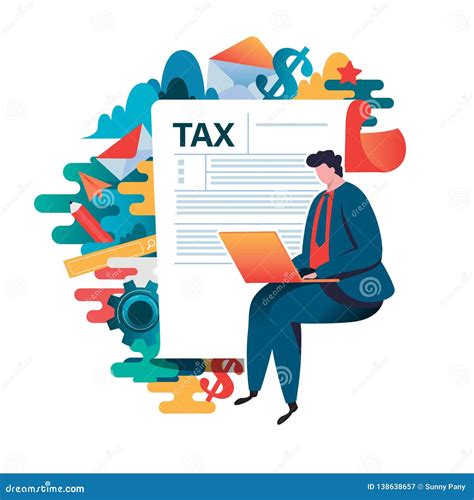 Online Tax Payment Concept People Filling Application Form Tax Form