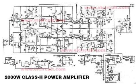 Power amplifier david hafler 220 (sch, partlist) 220k. Powerful 2000W Power Amplifier Class-H - Electronic Circuit