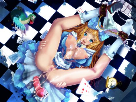 Rule 34 Alice In Wonderland Ass Bb Blush Breasts Censored Dildo Dress Highres Large Breasts