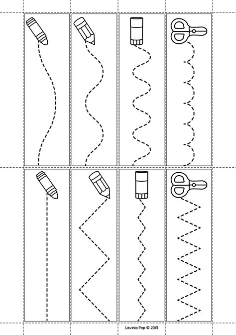 Printable Cutting Shapes Worksheets