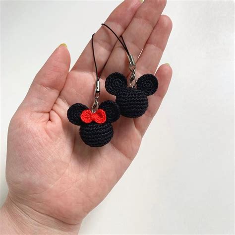 Mickey Mouse Key Chains Minnie Mouse Keyring Mickey Head Keychain