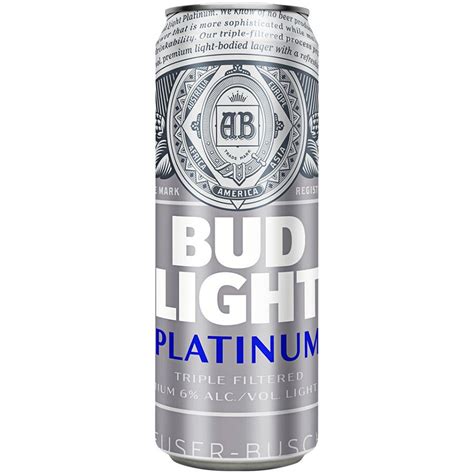 Bud Light Platinum Beer Can Shop Beer At H E B